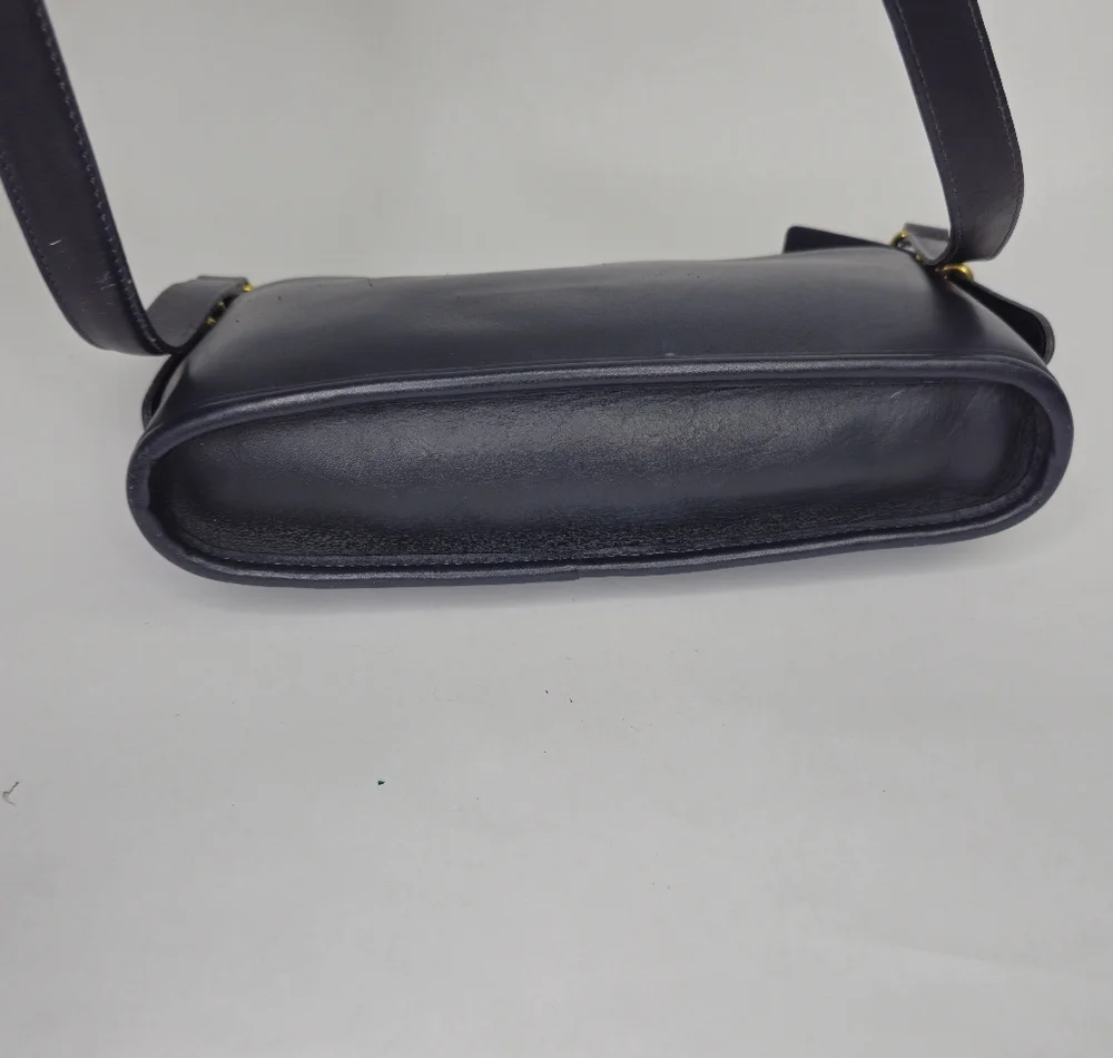 Coach VINTAGE 1998 Equesterian Slim navy Crossbody Shoulder Bag - Picture 15 of 16
